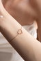 Heliophilia Silver Pulsera de Plata de Ley 925 con Baño de Oro Rosa y Circón